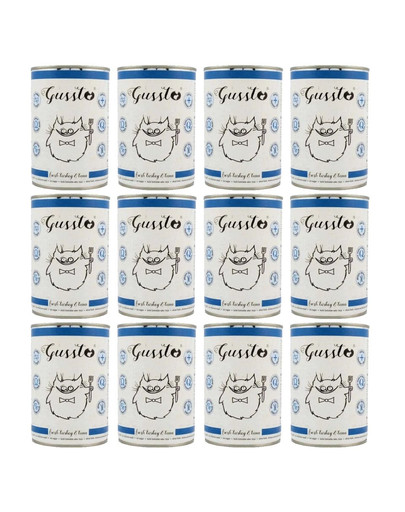 GUSSTO Cat Fresh Turkey&Tuna  mokra karma dla kotów indyk i tuńczyk 12x400 g