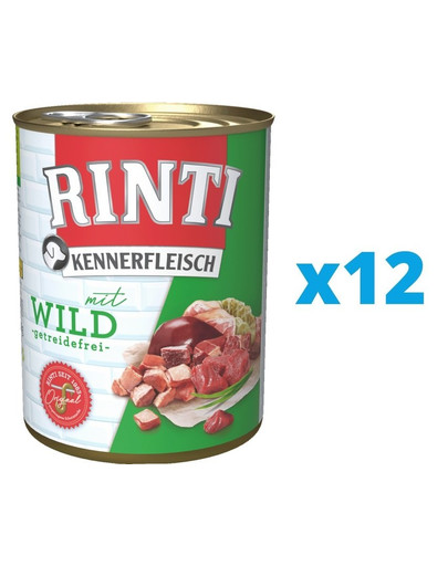 RINTI Kennerfleisch Game dziczyzna 12 x 800 g