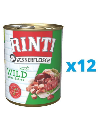 RINTI Kennerfleisch Game dziczyzna 12 x 400 g