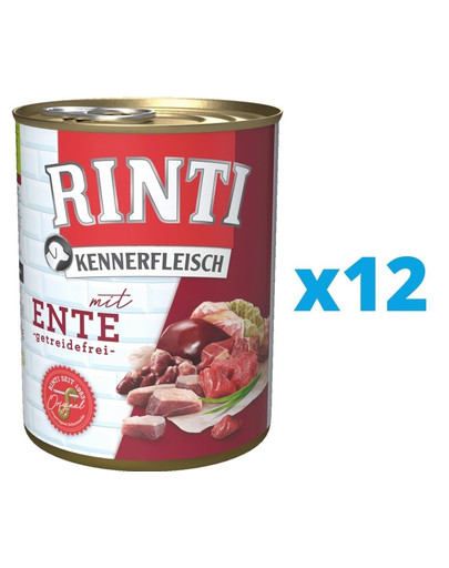 RINTI Kennerfleisch Duck kaczka 12 x 400 g