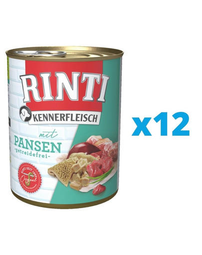 RINTI Kennerfleisch Rumen ze żwaczami 12 x 800 g