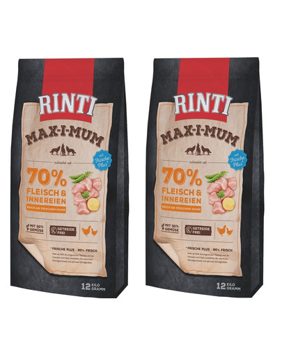 RINTI MAX-I-MUM Chicken z kurczakiem 2 x 12 kg