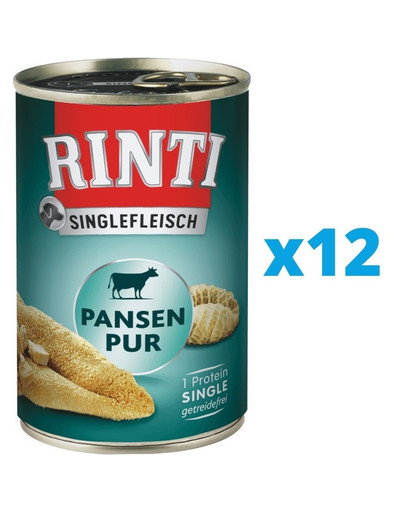 RINTI Singlefleisch Rumen Pure 12 x 400 g monoproteinowa żwacze