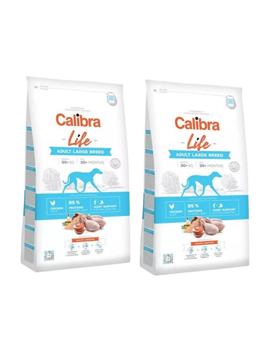 CALIBRA Dwupak Dog Life Adult Large Breed Chicken 24 kg (2 x 12 kg)