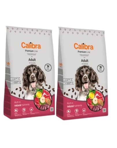 CALIBRA dwupak Dog Premium Line Adult Beef 24 kg (2 x 12 kg)