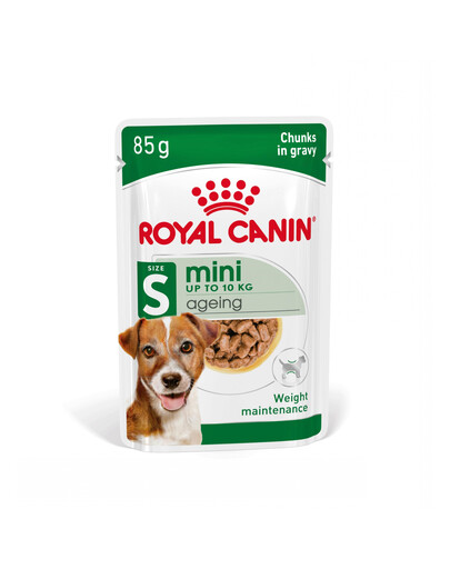 ROYAL CANIN Mini ageing 12+ 48x85 g karma mokra w sosie dla psów dojrzałych po 12 roku życia, ras małych