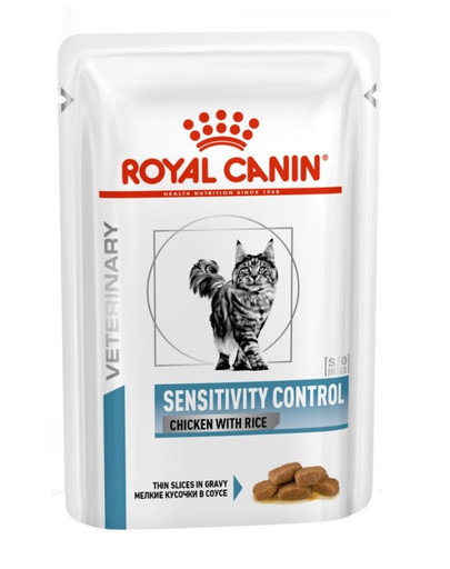 ROYAL CANIN Cat Sensitivity kurczak i ryż 85 g x 48 szt. karma mokra dla dorosłych kotów wykazujących niepożądane reakcje na pokarm