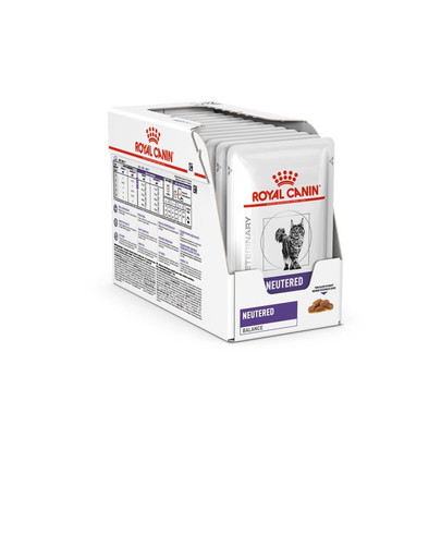 ROYAL CANIN VHN Cat Neutred Balance 24x85g karma mokra dla dorosłych kotów z tendencją do nadwagi, od zabiegu sterylizacji do 7 roku życia