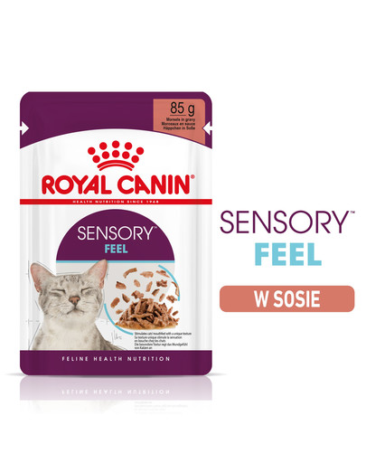 ROYAL CANIN Sensory Feel gravy 24x85 g kawałki w sosie dla kotów dorosłych pobudzające percepcje tekstur