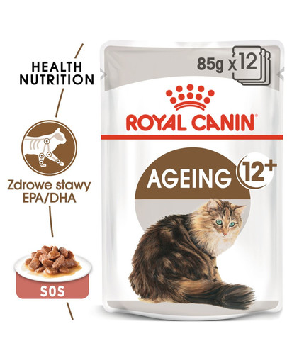 ROYAL CANIN  Ageing +12 24x85 g karma mokra w sosie dla kotów dojrzałych