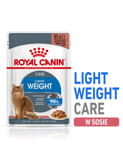 ROYAL CANIN Light Weight Care 24x85 g w sosie