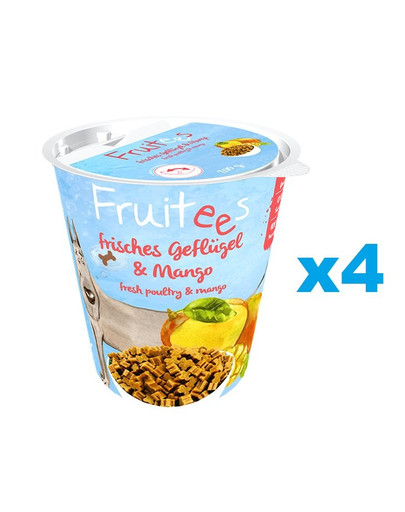 BOSCH Fruitees Drób i mango trenerki dla psa 4 x 200 g