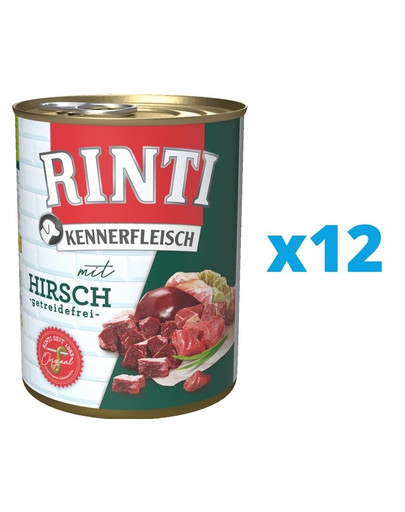 RINTI Kennerfleisch Venison jeleń 12 x 800 g