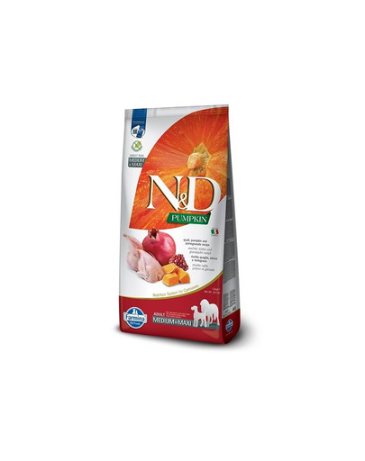 N&D Quail Pumpkin & Pomegranate Adult Medium & Maxi sucha karma dla psa 12 kg