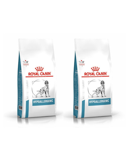 ROYAL CANIN Veterinary Dog Hypoallergenic 2x14 kg - Weterynaryjna sucha karma dla dorosłych psów