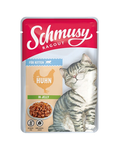 SCHMUSY RAGOUT Kurczak w galaretce 100 g mokra karma dla kotów