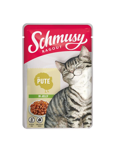 SCHMUSY RAGOUT Indyk w galaretce 100 g mokra karma dla kotów