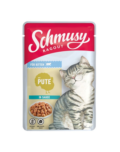 SCHMUSY RAGOUT Indyk w sosie 100 g mokra karma dla kociąt