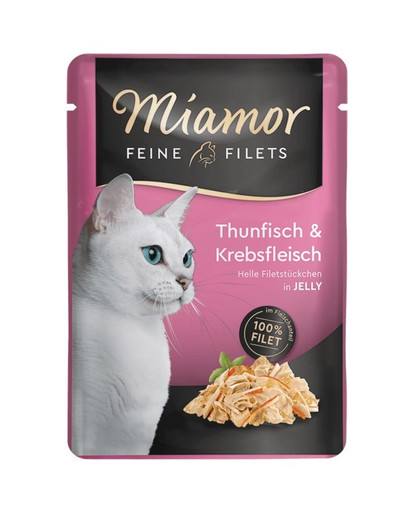 Feline Filets Tuńczyk z krabem w galaretce 100 g