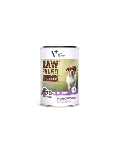 Raw Paleo Kaczka/Duck Puppy Can 400g