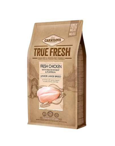 True Fresh Chicken Junior Large breed dla szczeniąt dużych ras 4 kg