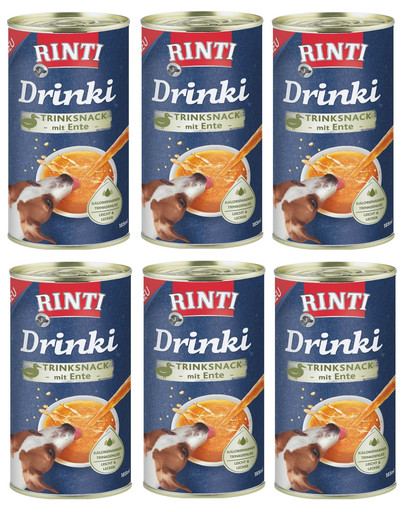 RINTI Drinki - Przekąska dla psów z kaczką 6x185 ml