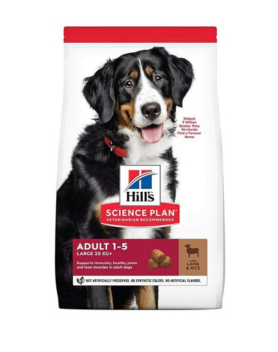 HILL'S Science Plan Canine Adult Large Breed Lamb&Rice - karma weterynaryjna dla dużych ras dorosłych psów 14kg