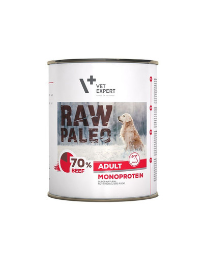 RAW PALEO Adult beef 800 g mokra karma wołowina