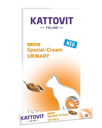 KATTOVIT Urinary Cream Krem z kurczaka 6x15g przysmak dla kota