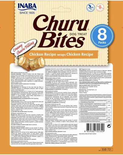 Churu Bite Chicken 8x12g wrapy z kurczakiem dla psów