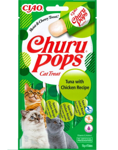 Churu Pops Tuna & Chicken 4x15g z tuńczykiem i kurczakiem dla kota