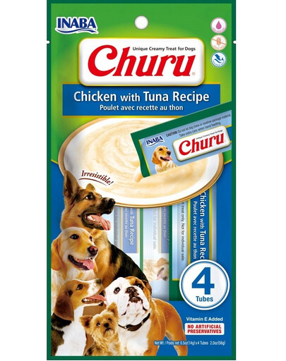 Churu Chicken with tuna 4x14g kurczak z tuńczykiem dla psów