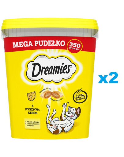 Mega Pudełko 2x350g Przysmak dla kota z pysznym serem