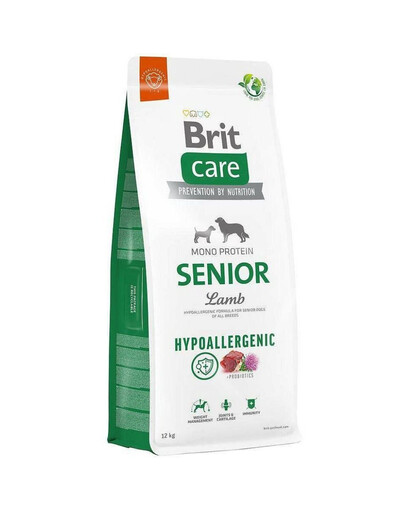 BRIT CARE Hypoallergenic Senior Lamb 12kg dla starszych psów z jagnięciną