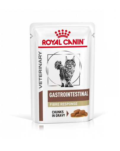 ROYAL CANIN Veterinary cat Gastrointestinal Fibre Response dla kotów z zaparciami 12x85 g