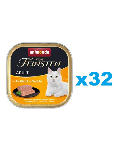 ANIMONDA Vom Feinsten Adult drób i makaron 32x100 g