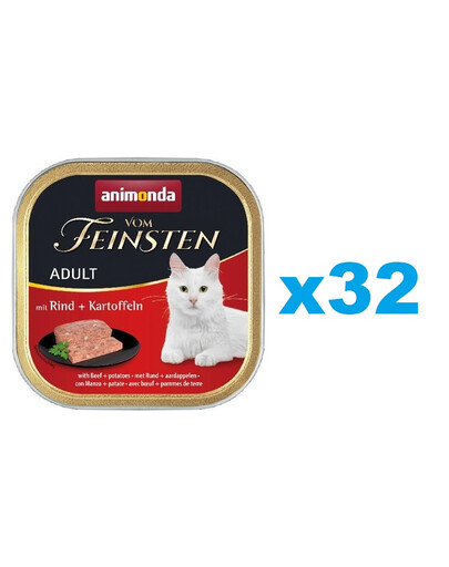 ANIMONDA Adult wołowina i ziemniaki 32x100 g