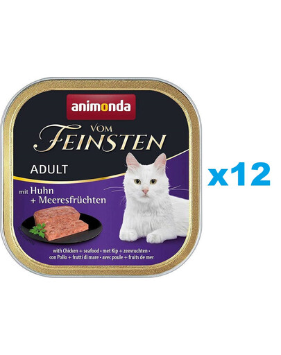 ANIMONDA Vom Feinsten Adult kurczak z owocami morza 12x100 g