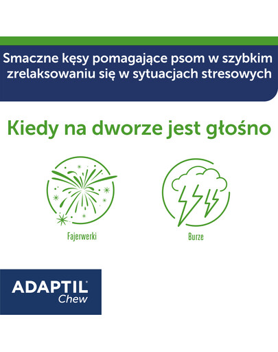 ADAPTIL Chew 30 szt. przysmaki kęsy na uspokojenie dla psa