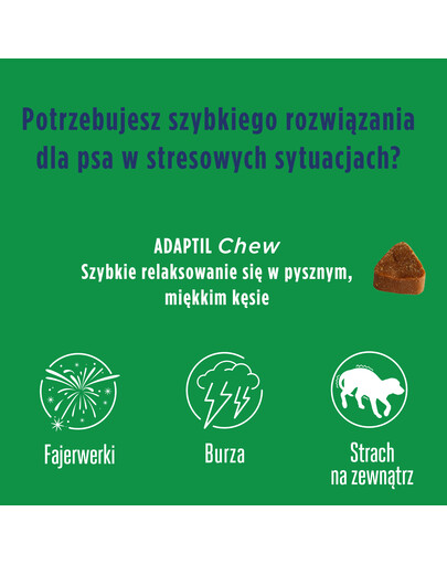 ADAPTIL Chew 30 szt. przysmaki kęsy na uspokojenie dla psa