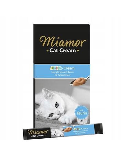 MIAMOR Cat JuniorCream 6x15ml Pasta mleczna z tauryną dla kociąt