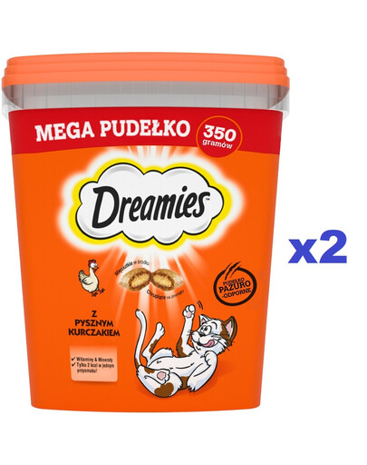 Mega Pudełko 2x350g Przysmak dla kota z pysznym kurczakiem