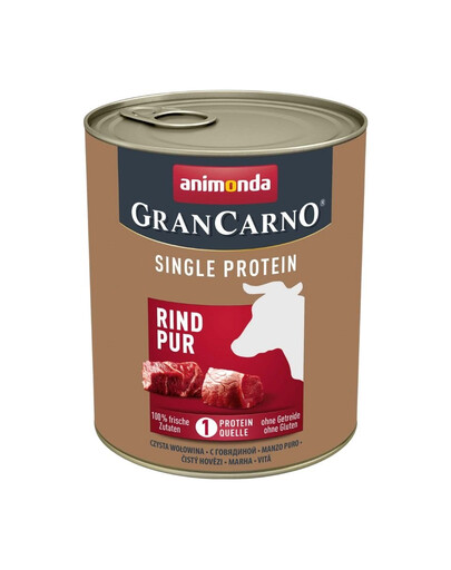 GranCarno Single Protein Adult Beef pure 800 g wołowina dla dorosłych psów