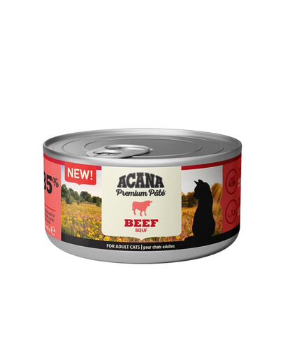 Premium Pate Beef pasztet z wołowiną dla kotów 24 x 85 g