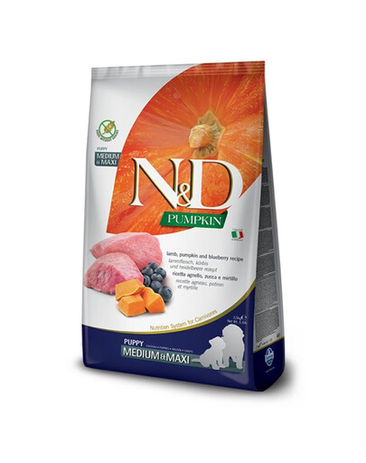 N&D Pumpkin Lamb&Blueberry Puppy Medium&Maxi 100g