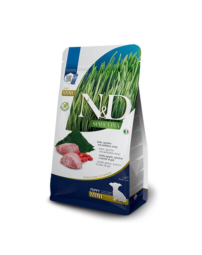 N&D Spirulina Puppy Mini Lamb & Wolfberry 2 kg