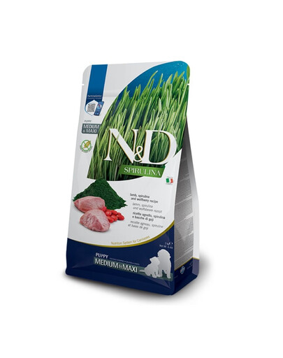 N&D Spirulina Puppy Medium&Maxi Lamb & Wolfberry 2 kg