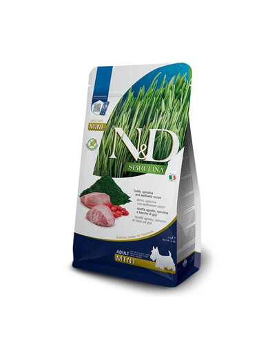 N&D Spirulina Adult Mini Lamb & Wolfberry 2 kg