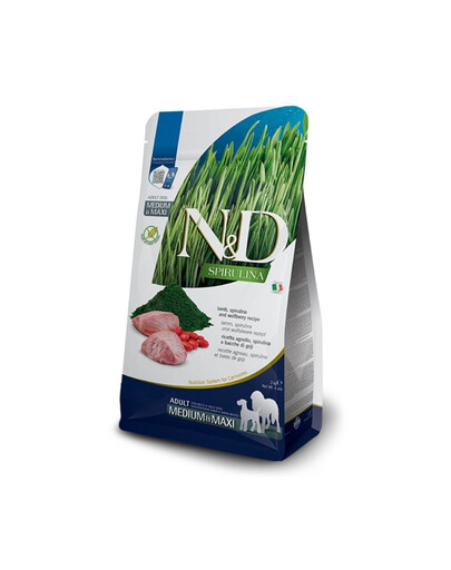 N&D Spirulina Adult Medium&Maxi Lamb & Wolfberry 2 kg