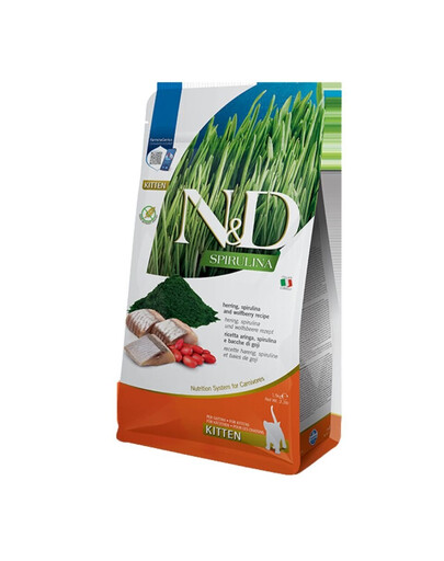 FARMINA N&D Spirulina Kitten Herring & Wolfberry 1,5 kg